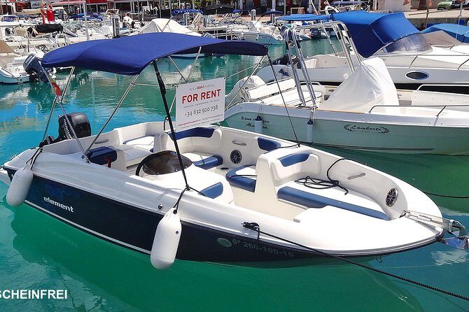 Boat rental Bayliner 60 cv 1/2 day - Cruising the Maro–Cerro Gordo Cliffs Like You Mean It