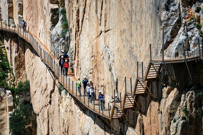 Dare to take a walk along the Caminito del Rey path private tour from Malaga - The tunnel start and the height factor