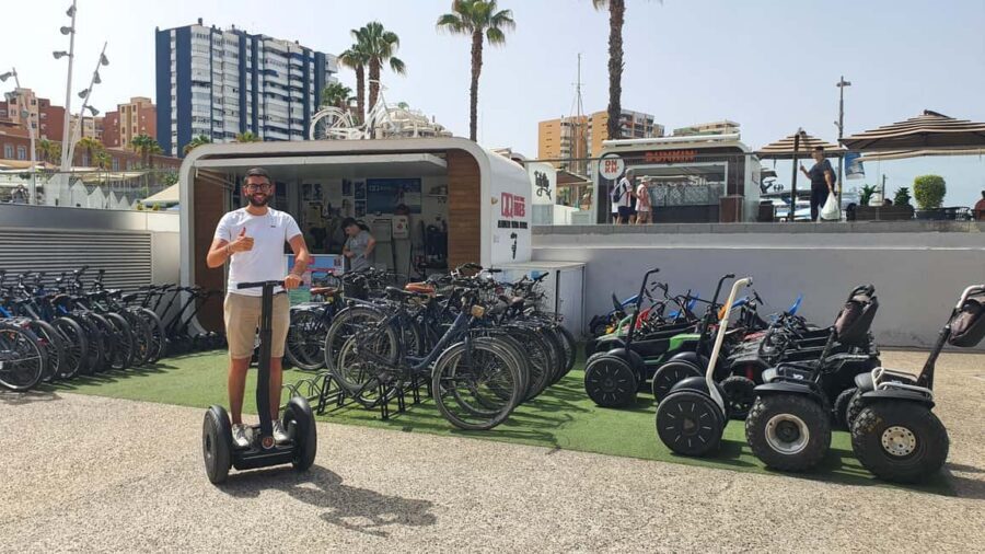 Malaga: Gibralfaro Castle, Bullring and Port Segway Tour - Bullring sightings on the city loop: quick, clear, and photogenic