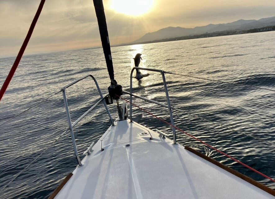 Marbella: sunset sailboat trip Drinks-Snacks,2 hour - Getting to the boat at Port of Marbella-Bajadilla (dock C)
