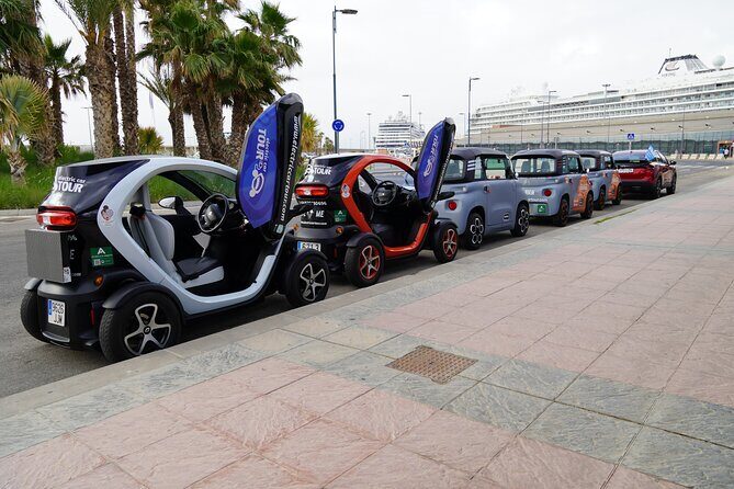 Montes de Málaga Gastronomic Tour by Electric Car - Back to the city: bourgeois mansions and the Gibralfaro climb