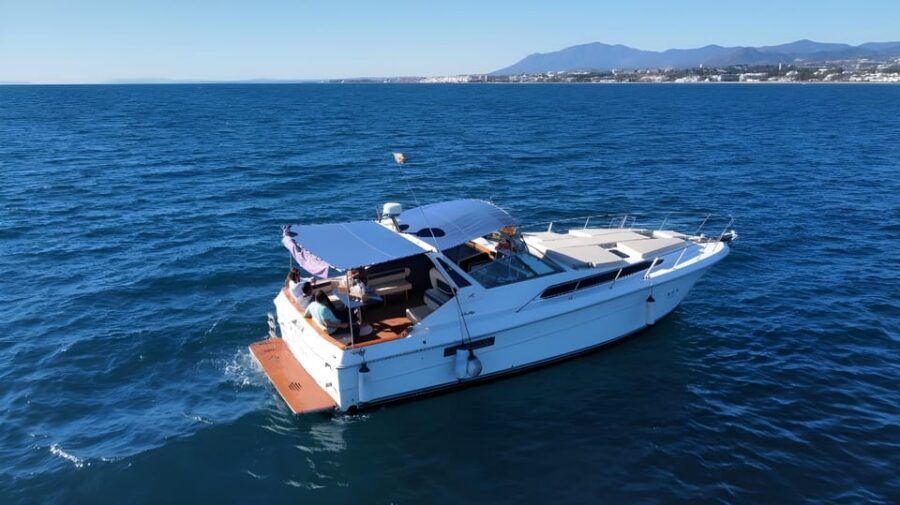 PUERTO BANUS: YACHT RENTAL FOR GROUP 2H - Marbella from the water: sailing, marine life viewing, and swim time
